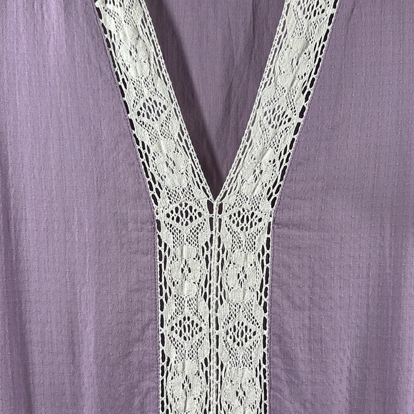 Pink Chicken New York Tiered Lace Trim Maxi Dress, S - Picture 4 of 11